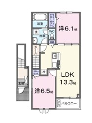 フェリス・ストリームⅡの物件間取画像